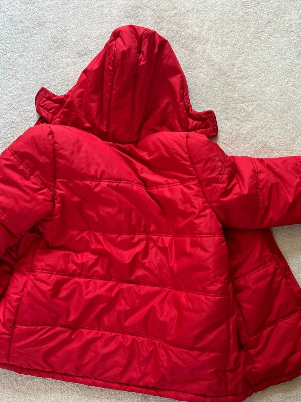 Izod Red Kids' Puffer Jacket with Hood Size 18